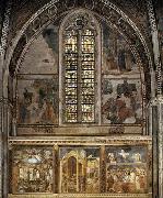 GIOTTO di Bondone Frescoes in the second bay of the nave oil painting reproduction